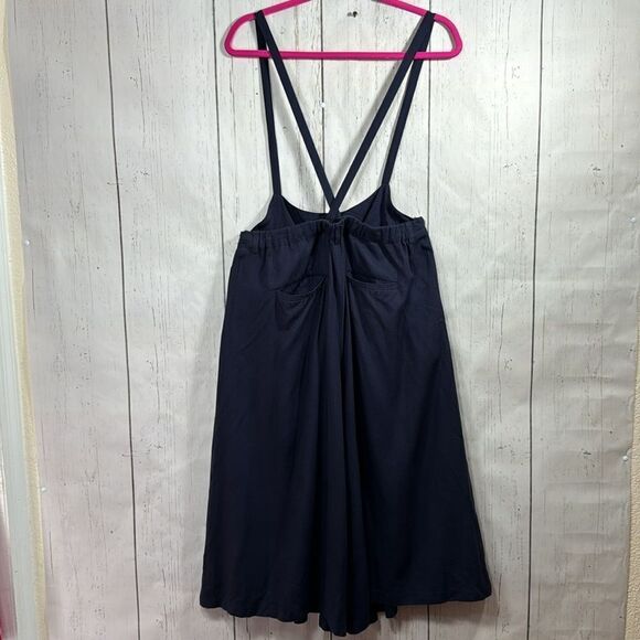 Niko And ... Navy Blue Wide Leg Pockets Womens Summer Jumpsuit - Picture 9 of 14